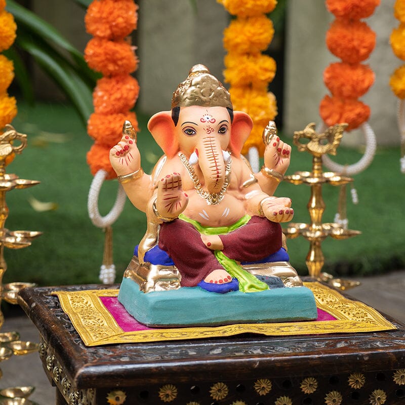 8INCH Eco-Friendly Siddhi Vinayak Ganpati | Plant-A-Ganesha