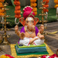 1FEET Eco-Friendly Dagdu Seth Pagdi Ganpati | Plant-A-Ganesha