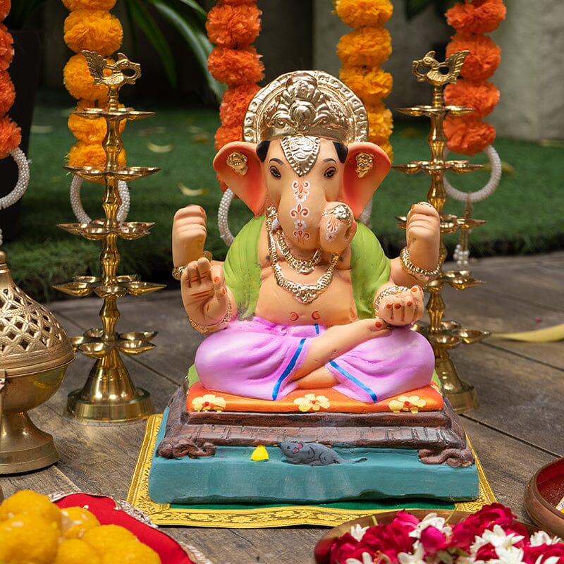 1.2FEET Eco-Friendly Dagdusheth Ganapati | Plant-A-Ganesha