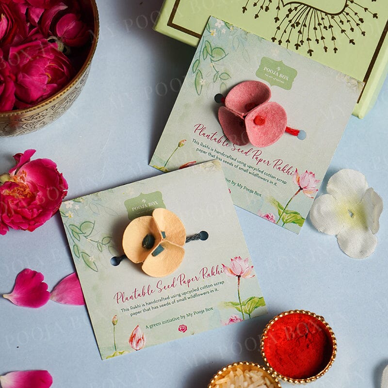 Eco-Friendly Plantable Seed Pansy Rakhi