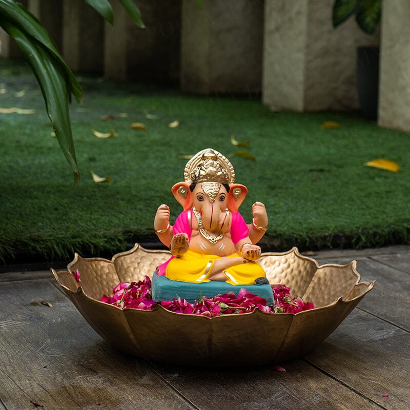 8INCH Eco-Friendly Dagdusheth Ganapati | Plant-A-Ganesha