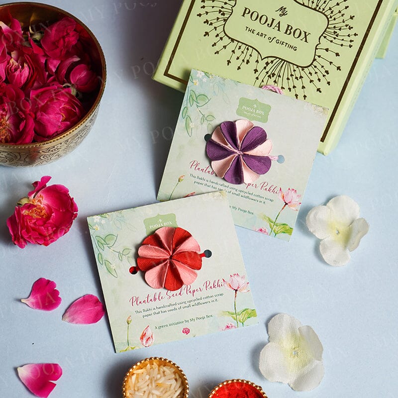 Eco-Friendly Plantable Seed Dahlia Rakhi