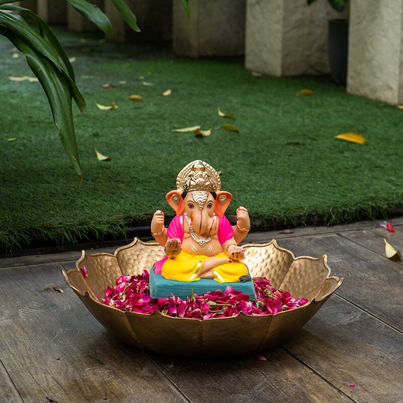 8INCH Eco-Friendly Dagdusheth Ganapati | Plant-A-Ganesha