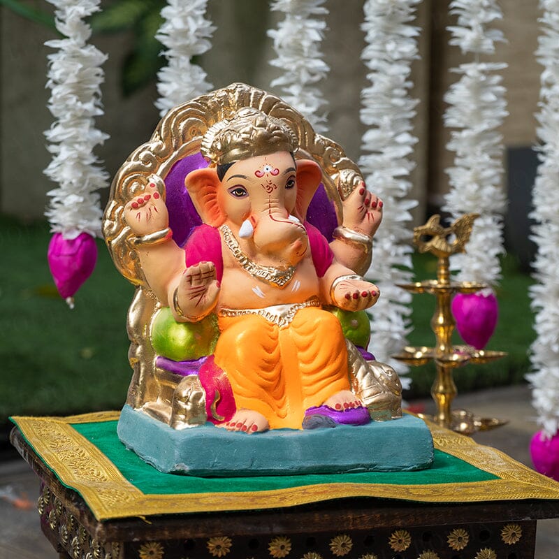 10INCH Eco-Friendly Lalbaugcha Raja Ganpati | Plant-A-Ganesha