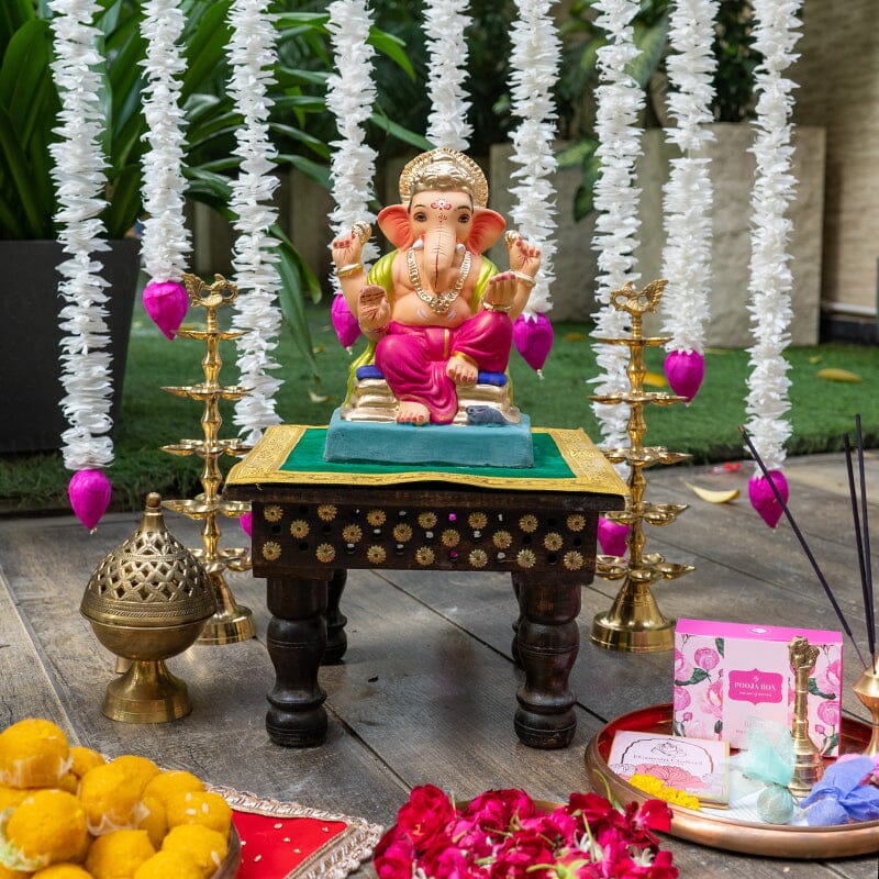 10INCH Eco-Friendly Vighnaharta Ganesh | Plant-A-Ganesha