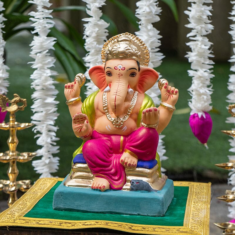 10INCH Eco-Friendly Vighnaharta Ganesh | Plant-A-Ganesha
