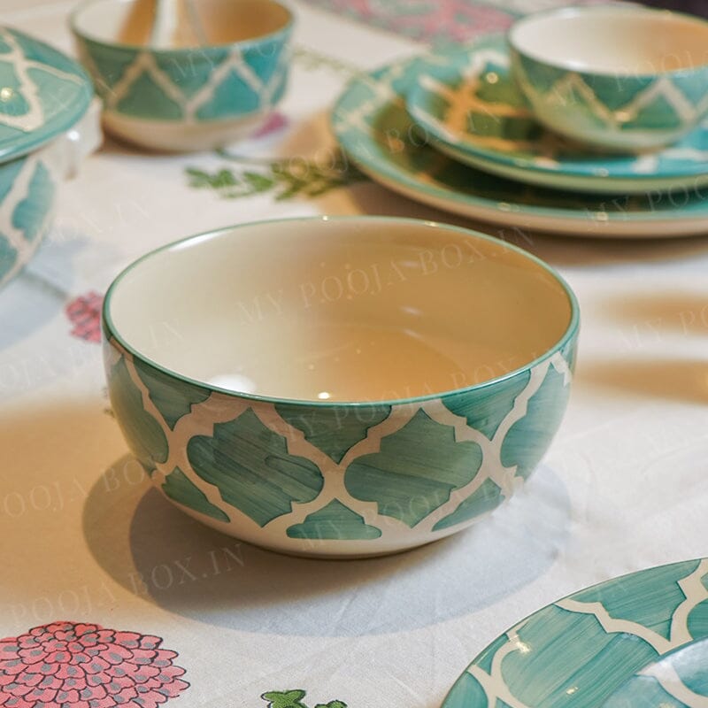 Green Umrao Dinner Set 37 Pc