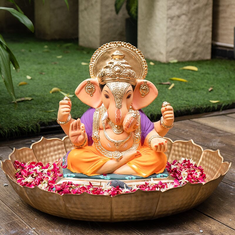 1.5FEET Eco-Friendly Dagdu Sheth Ganapati | Plant-A-Ganesha