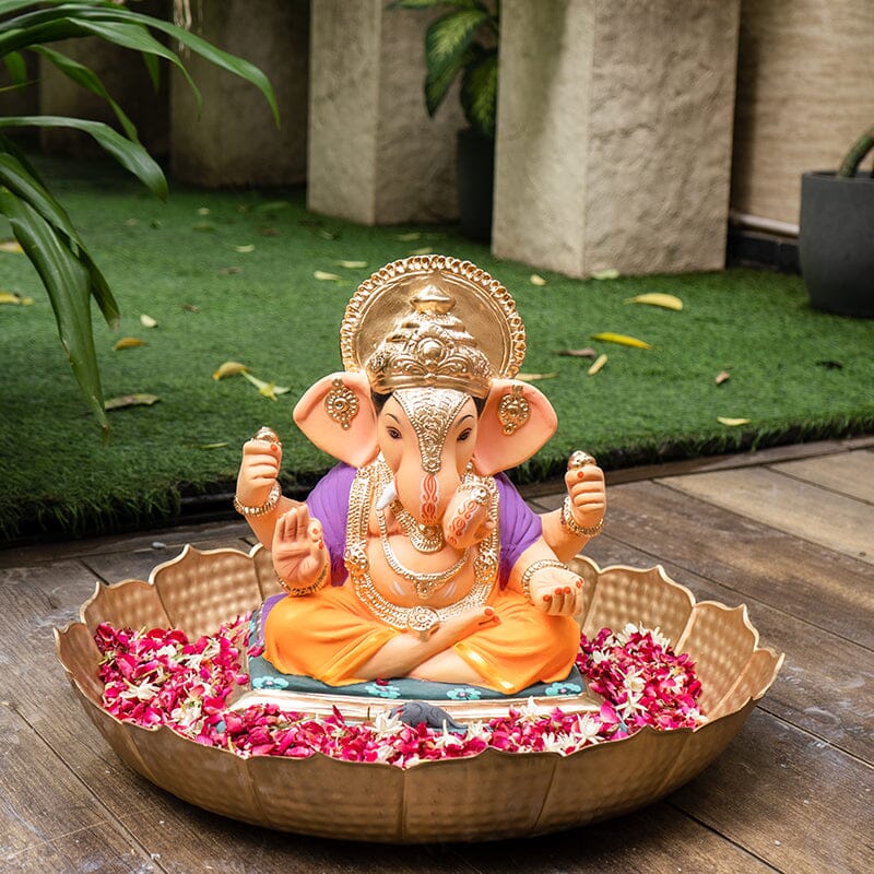 1.5FEET Eco-Friendly Dagdu Sheth Ganapati | Plant-A-Ganesha