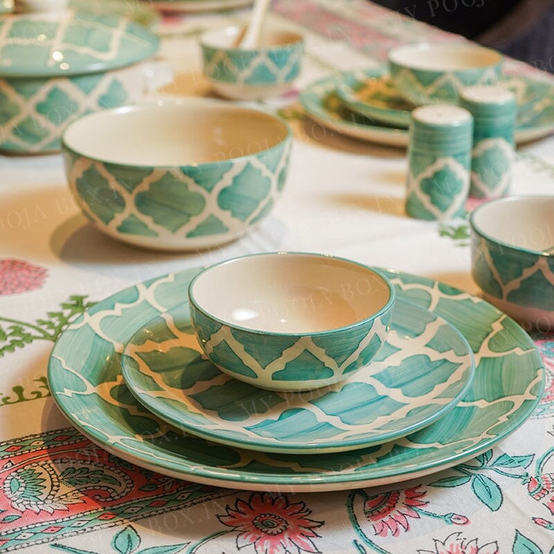 Green Umrao Dinner Set 37 Pc