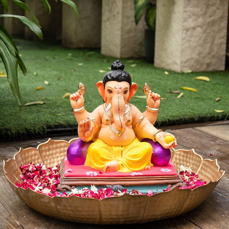1.2FEET Eco-Friendly Gajavakra Ganapati | Plant-A-Ganesha