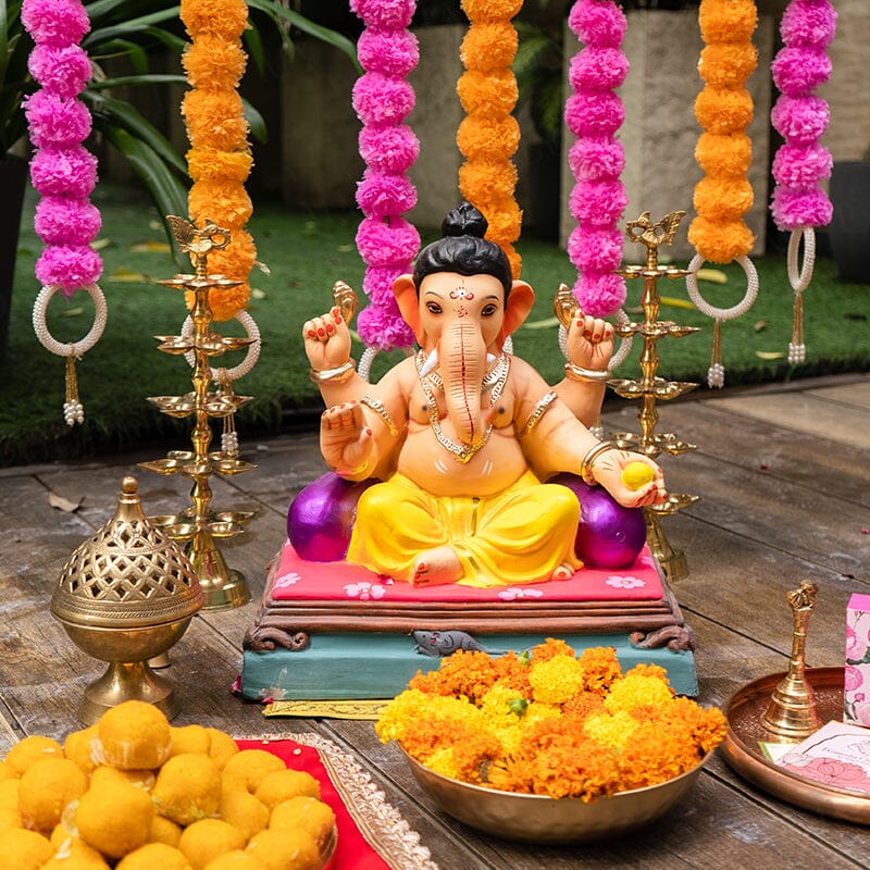 1.2FEET Eco-Friendly Gajavakra Ganapati | Plant-A-Ganesha
