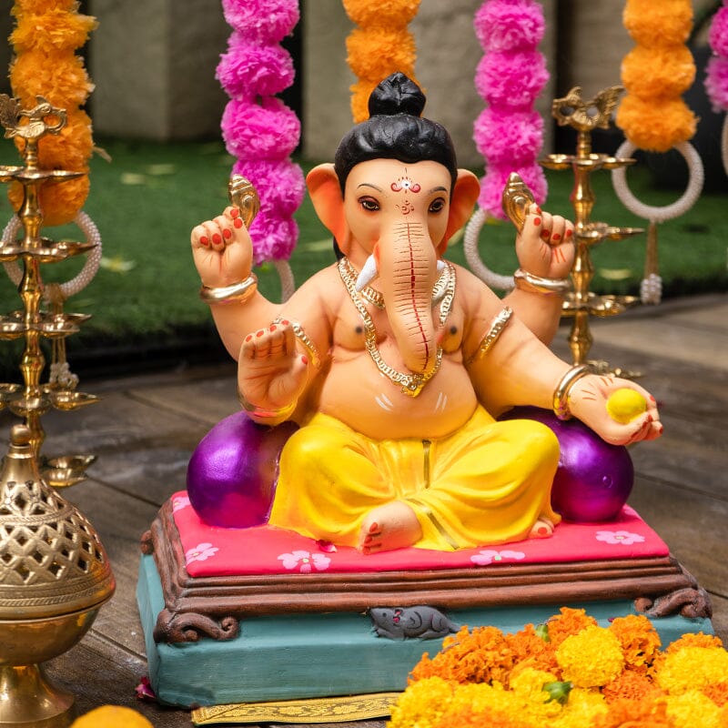 1.2FEET Eco-Friendly Gajavakra Ganapati | Plant-A-Ganesha