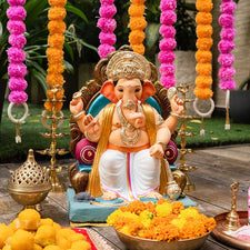 1.5FEET Eco-Friendly Lalbaugcha Raja Ganpati | Plant-A-Ganesha