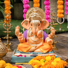 1.5FEET Eco-Friendly Dagdu Sheth Ganapati | Plant-A-Ganesha