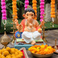 1.5FEET Eco-Friendly Pitambara Ganpati | Plant-A-Ganesha