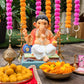 1.5FEET Eco-Friendly Pitambara Ganpati | Plant-A-Ganesha