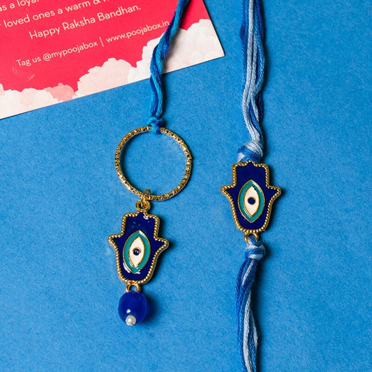 Evil Eye Hamsa Bond Bhaiya Bhabhi Rakhi