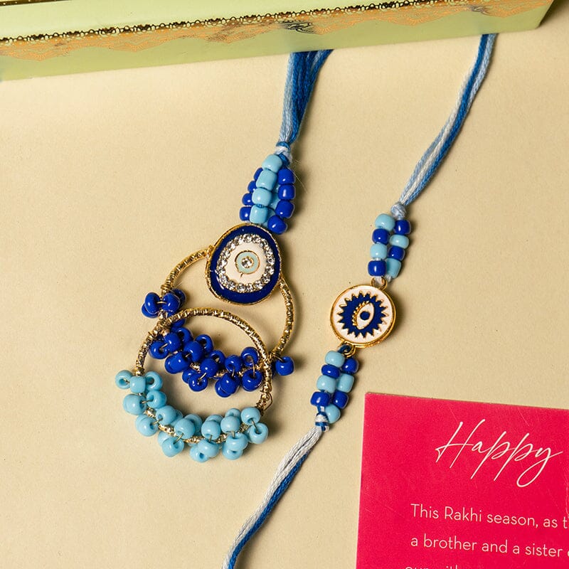 Charm of Protection Evil Eye Bhaiya Bhabhi Rakhi