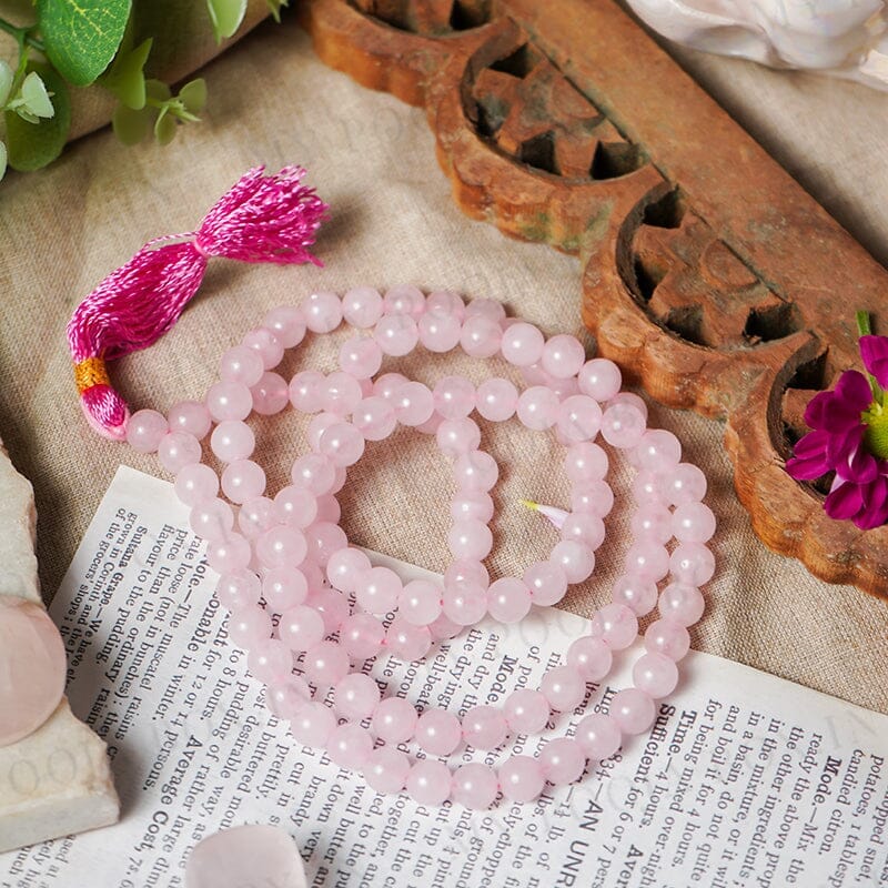 Buy Rose Quartz Crystal Healing Mala Stone of Love Online in