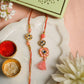 Ahoora Meena Crystal Pink Bhaiya Bhabhi Rakhi