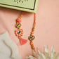 Ahoora Meena Crystal Pink Bhaiya Bhabhi Rakhi