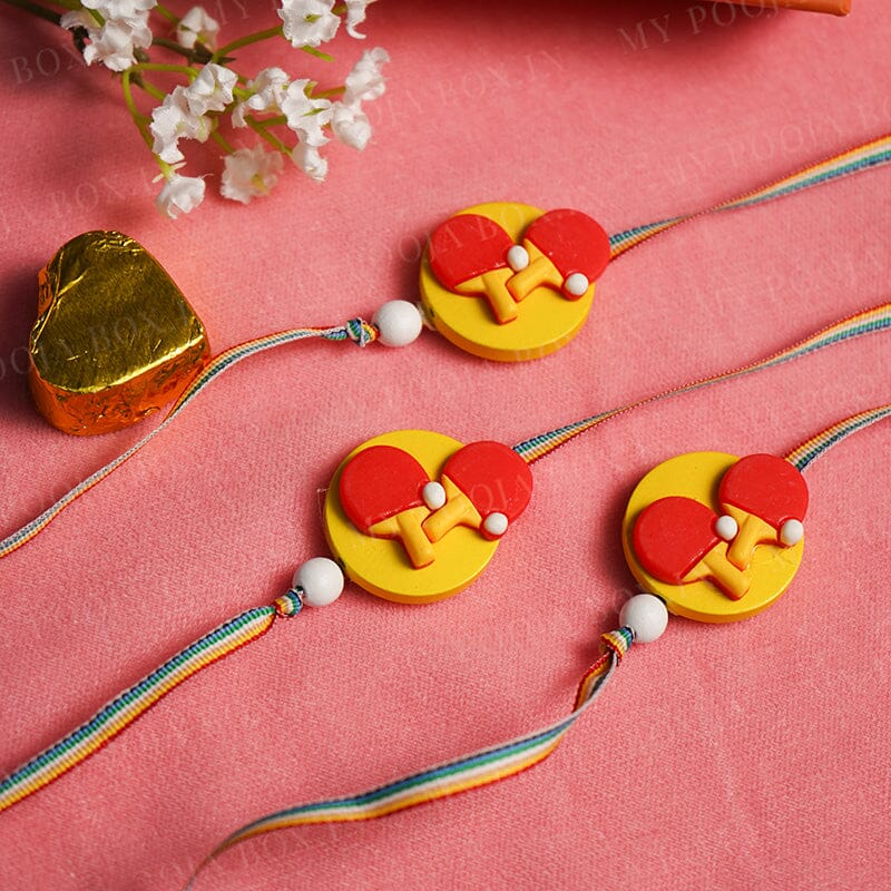 Table Tennis Quirky Rakhi For Kids