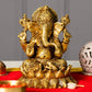 Antique Mukut Haridra Brass Idol