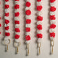 Incredible Floral Red White Backdrop Decoration