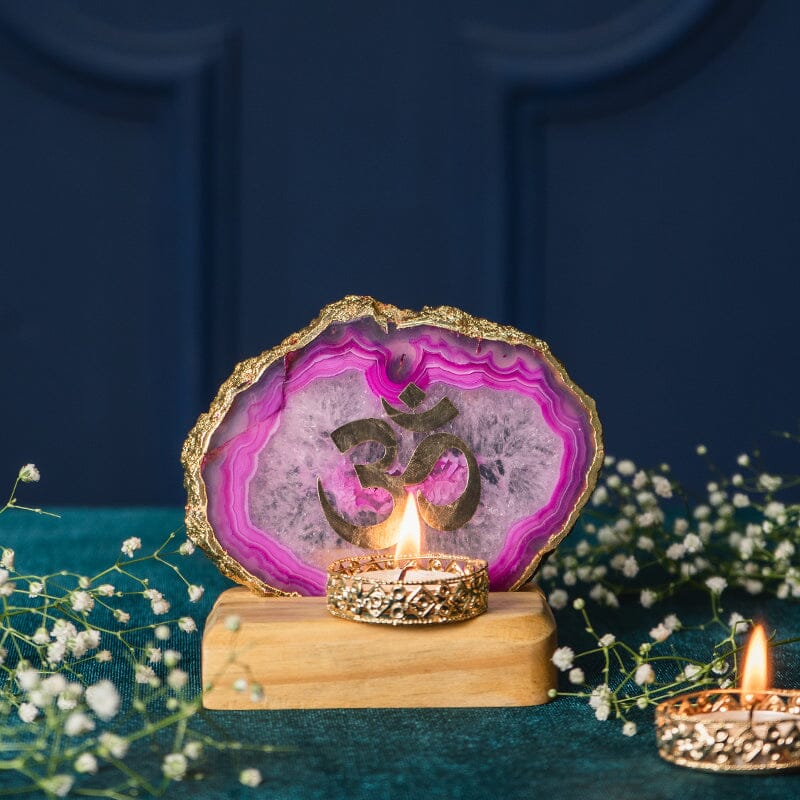 Agate OM Showpiece For Home Decor