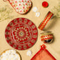 Swarnika Red Zari Karwa Chauth Thali Set