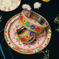 Pastel Colorful Karwa Chauth Thali Set