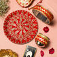 Swarnika Red Zari Karwa Chauth Thali Set