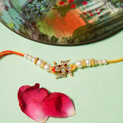 Swastik Stone & Beaded Rakhi
