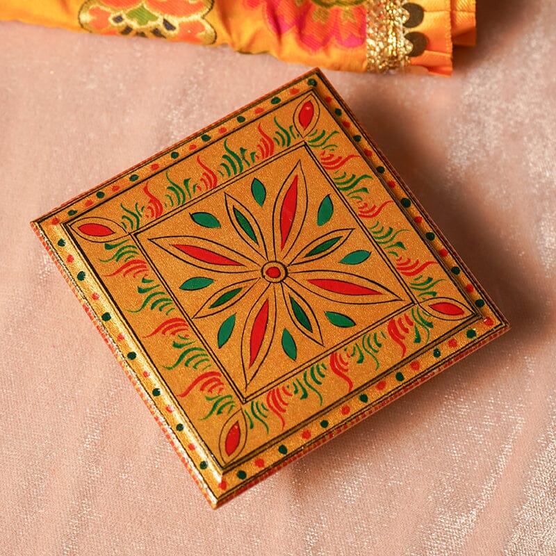 Floral Design Mini Pooja Chowki