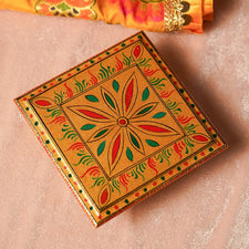 Floral Design Mini Pooja Chowki