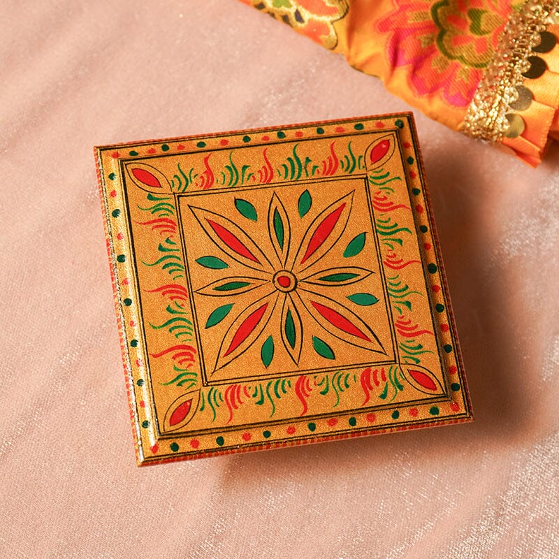 Floral Design Mini Pooja Chowki