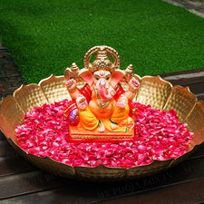 10INCH Lambakarna Eco-Friendly Ganpati | Plant-A-Ganesha