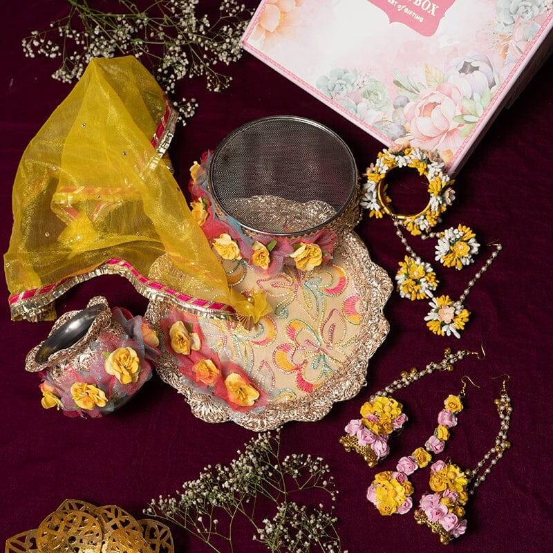 Floral Blossom Gift Box for Karwa Chauth