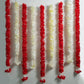 Artificial Jasmine Flower And Rose Red Backdrop Decoration