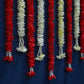 Artificial Jasmine Flower And Rose Red Backdrop Decoration