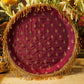 Maroon Tassles Karwa Chauth Thali Set