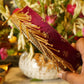 Maroon Tassles Karwa Chauth Thali Set