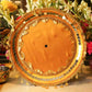 Yellow Tassles Mirror Karwa Chauth Thali Set