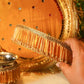 Yellow Tassles Mirror Karwa Chauth Thali Set