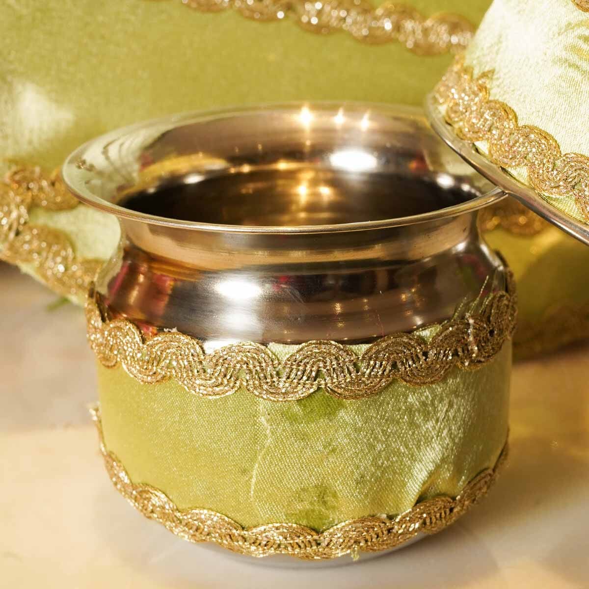Mehendi Green Karwa Chauth Thali Set