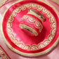 Bridal Pink Karwa Chauth Thali Set with Cover