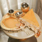Gold Lace Karwa Chauth Thali Set with Cover