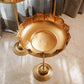 Elegant Gold Lotus Urli with Stand (Tall)