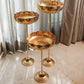 Elegant Gold Lotus Urli with Stand (Tall)